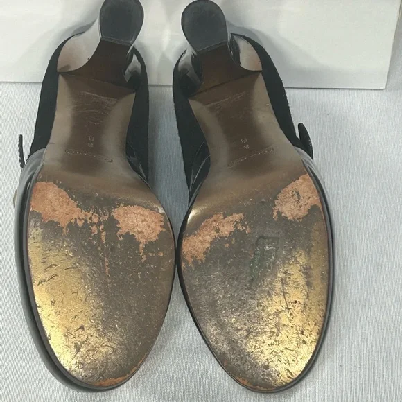 Women’s Coach Davine Platform Black Suede with Gold Heel Size 8 Great Condition! - Picture 15 of 16